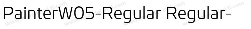 PainterW05-Regular Regular字体转换